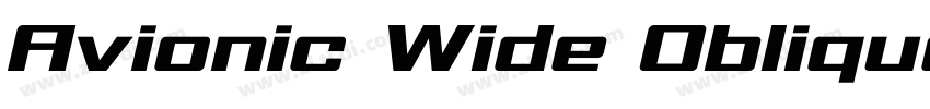 Avionic Wide Oblique字体转换 Avionic Wide Oblique字体转换